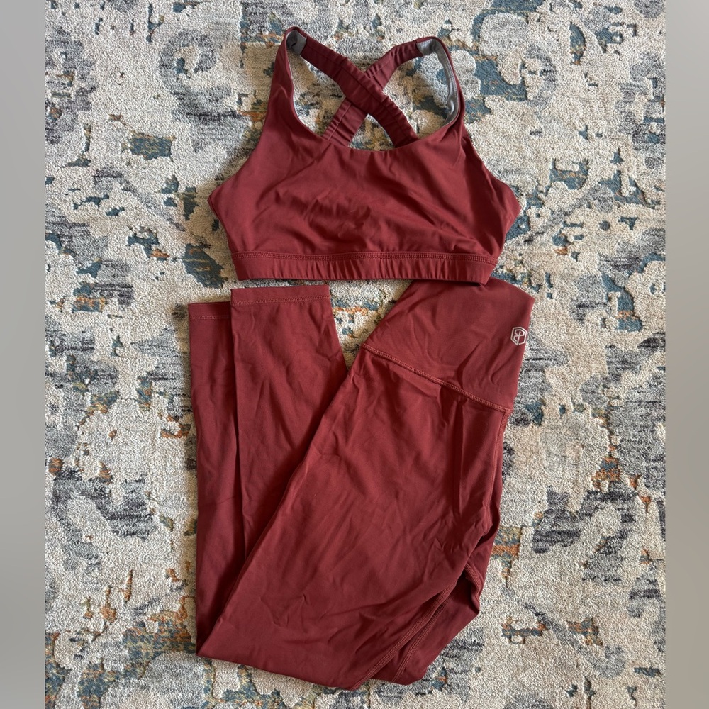 Born Primitive Rust Orange Bra and Leggings Set